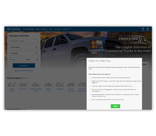 Custom Surveys_CTT custom surveys screenshot